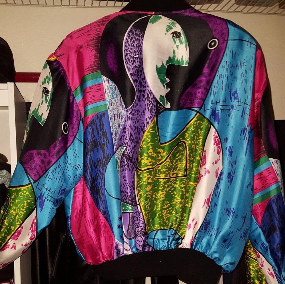 80s bomber jacket